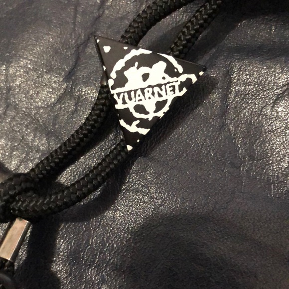 Vuarnet leather pouch vintage retro navy black silver - Picture 1 of 8